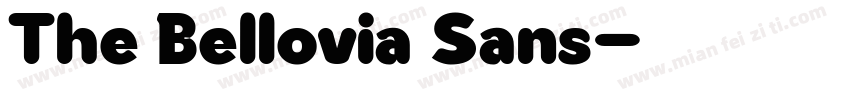 The Bellovia Sans字体转换